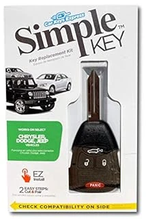 Simple Key Programmer & 4 Button Remote/key Combo For Chrysler, Dodge, Jeep - Cdrh-e4hz0sk