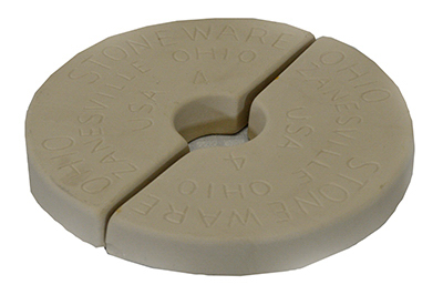 5 Gallon Wide Mouth Crock Weight Set - 2 Semi-circular Stones