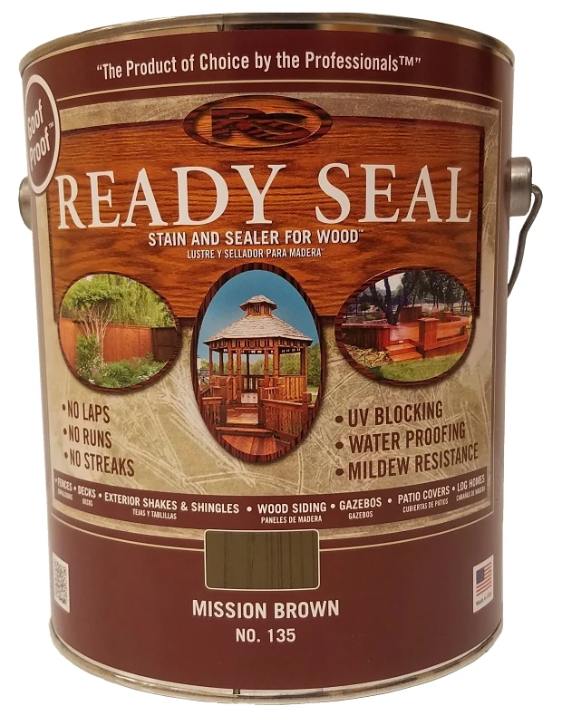 Goof Proof Semi-transparent Mission Brown Oil-based Wood Stain And Sealer 1 Gallon