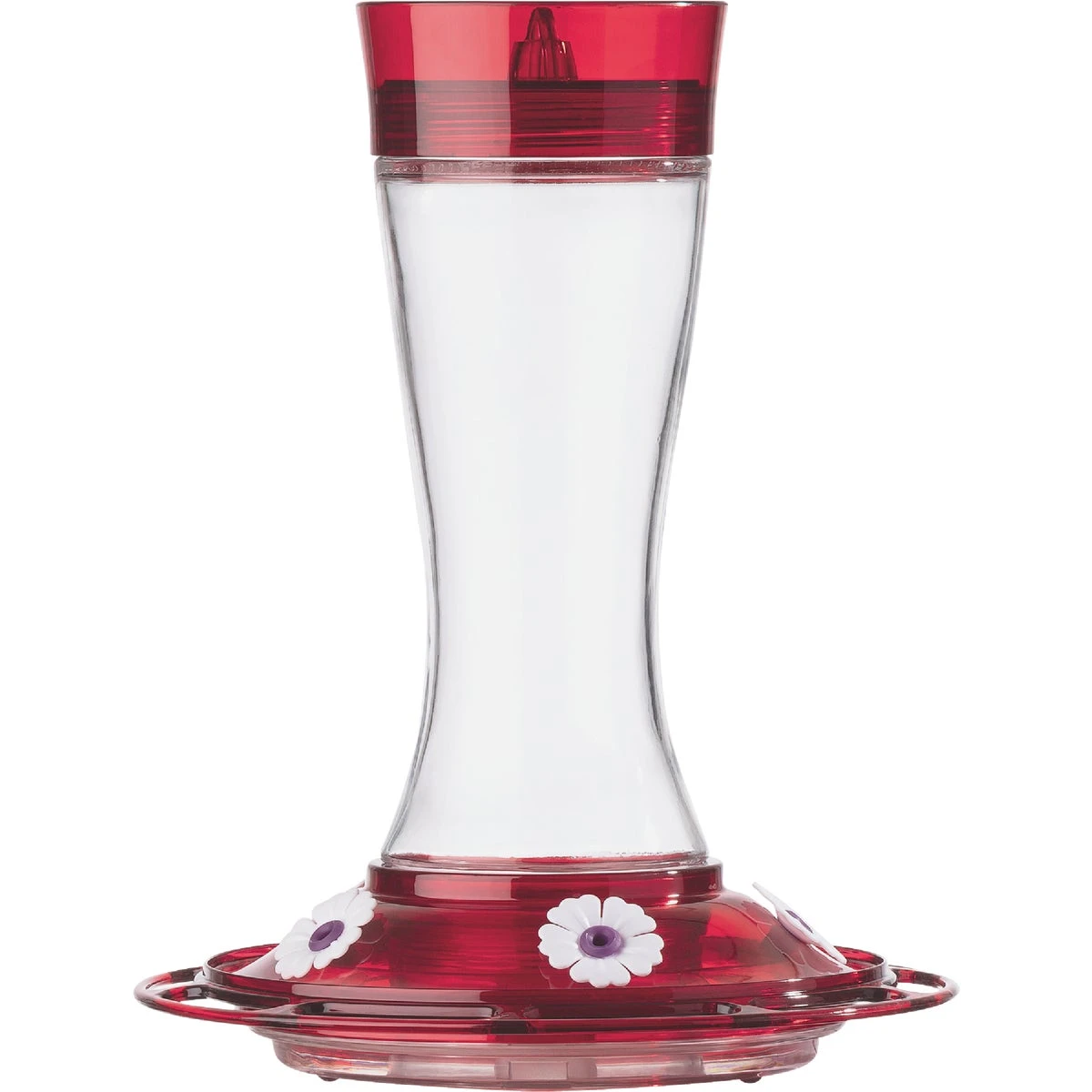 Garnet Red Hummingbird Feeder with 20 Ounce Capacity and Multiple Feeding Ports