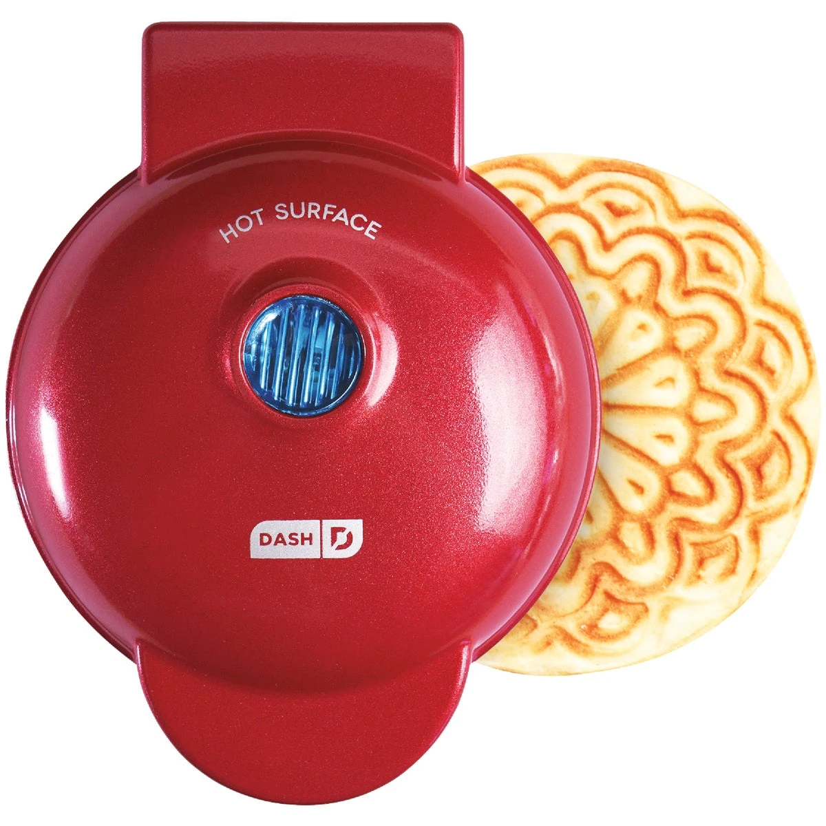 4 Inch Mini Pizzelle Waffle Maker With Non-stick Cooking Surfaces - Model Dmp001mr