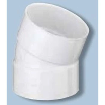 PVC Pipe Sewer And Drain 22-1/2-Degree Elbow, 4 In.