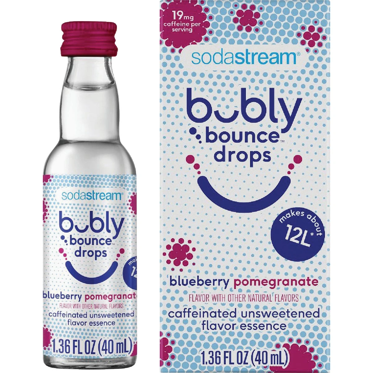 Bubly Bounce Blueberry Pomegranate Fruit Drops, 40 ml