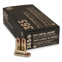 Elite Performance 9mm Full Metal Jacket Ammunition - 115 Grain, 50 Rounds