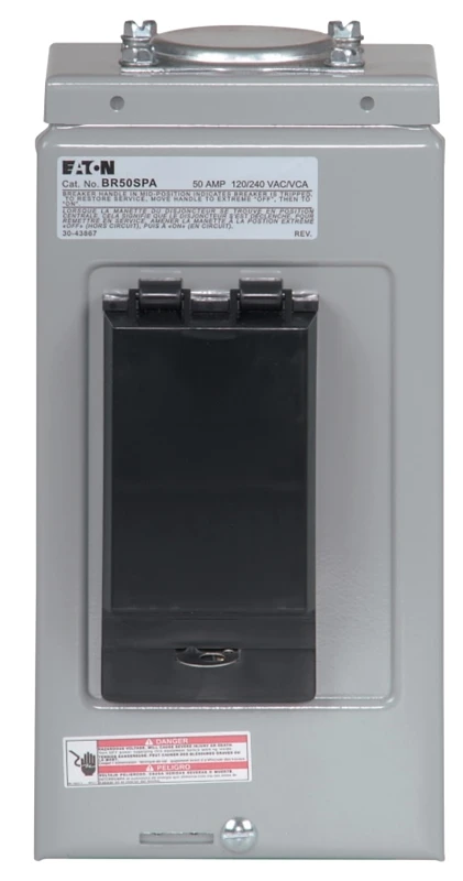Br 50-amp 2-pole Outdoor Spa Disconnect With Gfci Protection