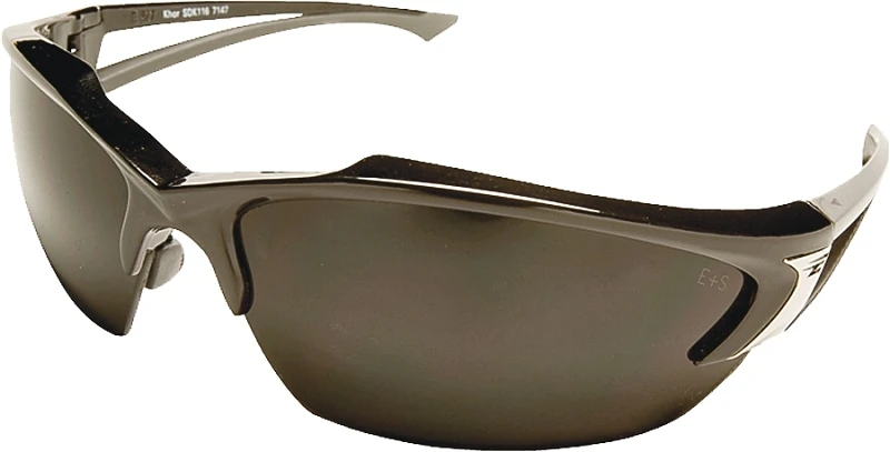 Edge Eyewear Khor G2 Gloss Black Frame Safety Glasses with Smoke Lenses