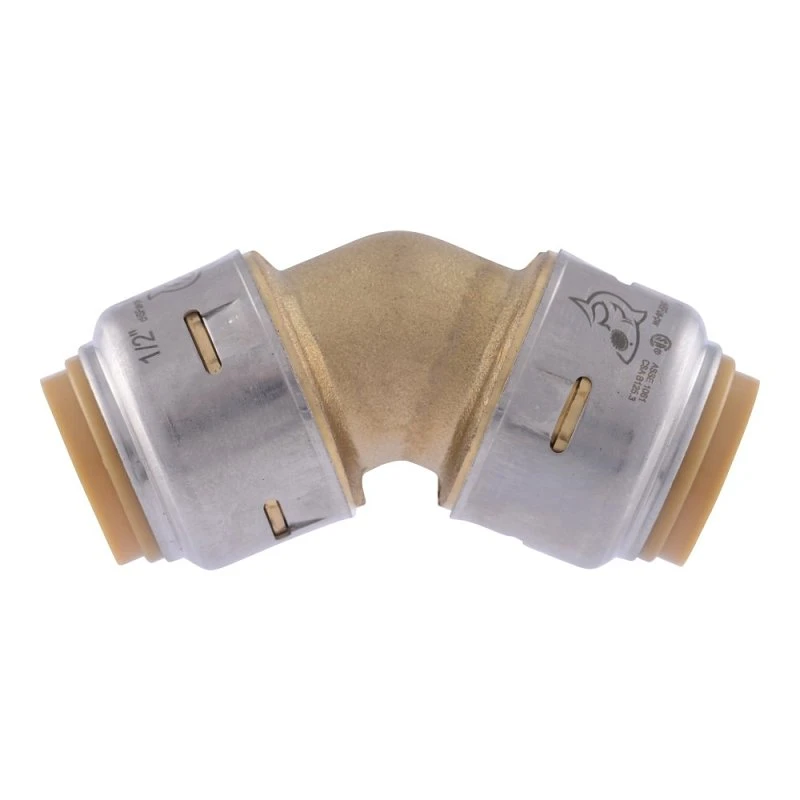 1/2 In. X 1/2 In. 45 Degree Push-to-connect Brass Elbow Fitting