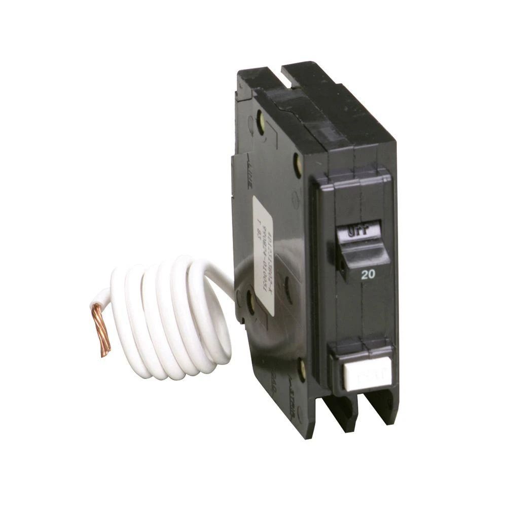 20-amp Single Pole Self-test Ground Fault Circuit Breaker, Model Gftcb120cs