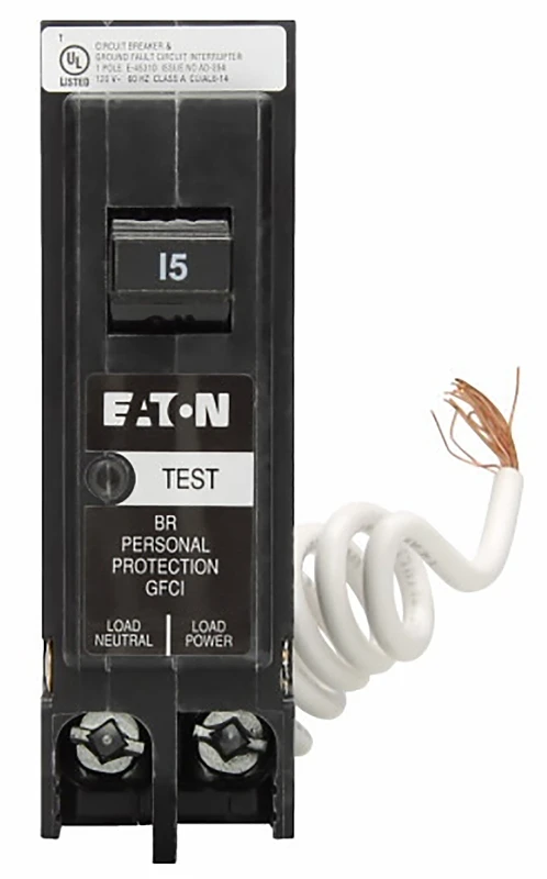 Br 15a Single-pole Self Test Gfci Breaker 120/240v