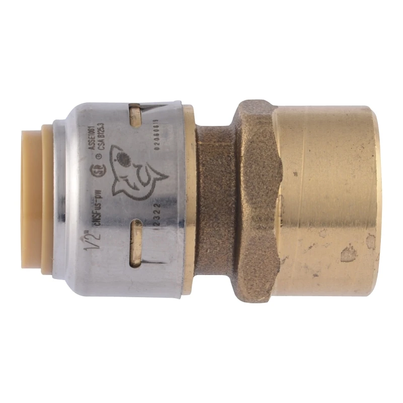 Pipe Connector, 1/2 FNPT x 1/2 In., 4-Pk.