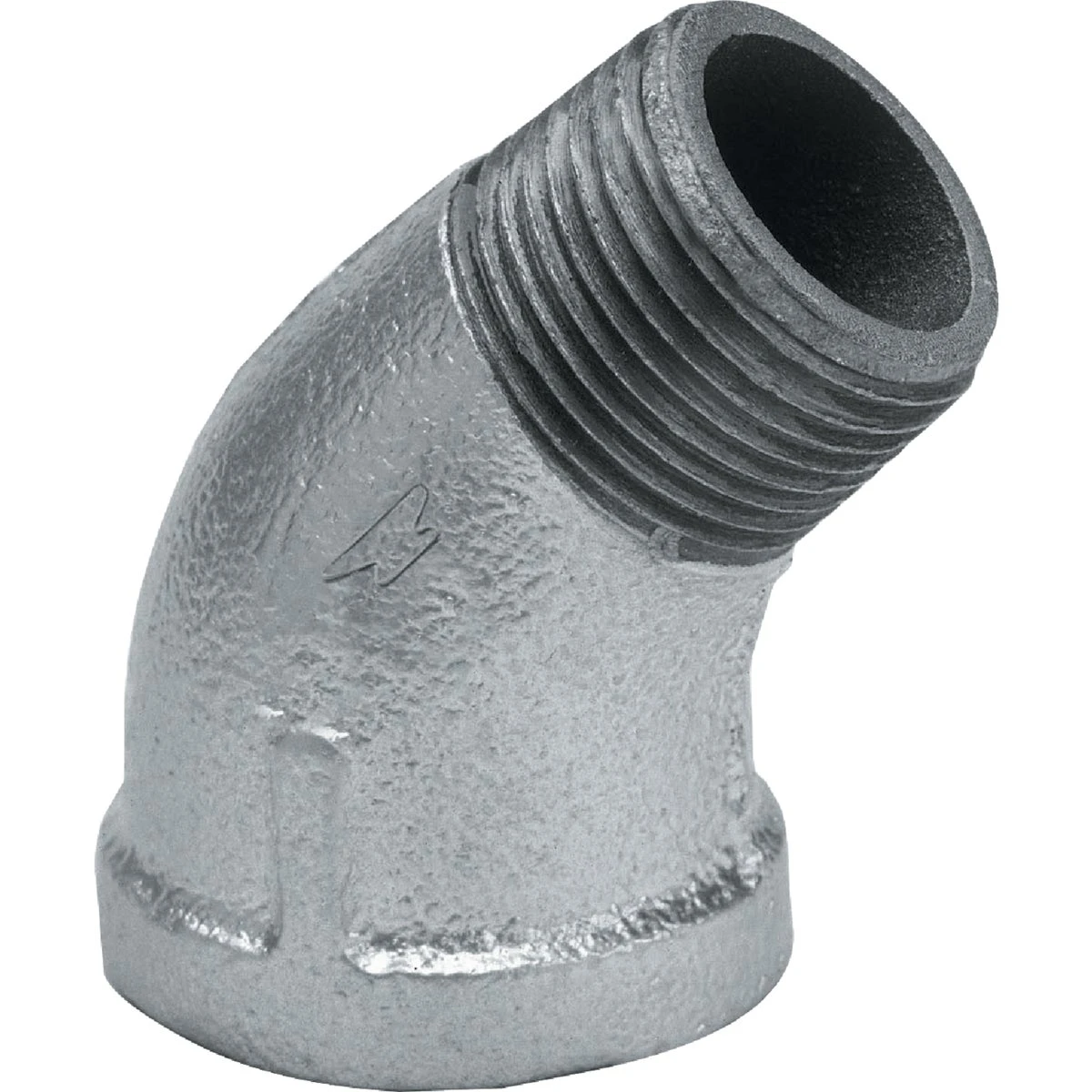 3/4 In. 45 Degree Street Galvanized Elbow Malleable Iron Fitting