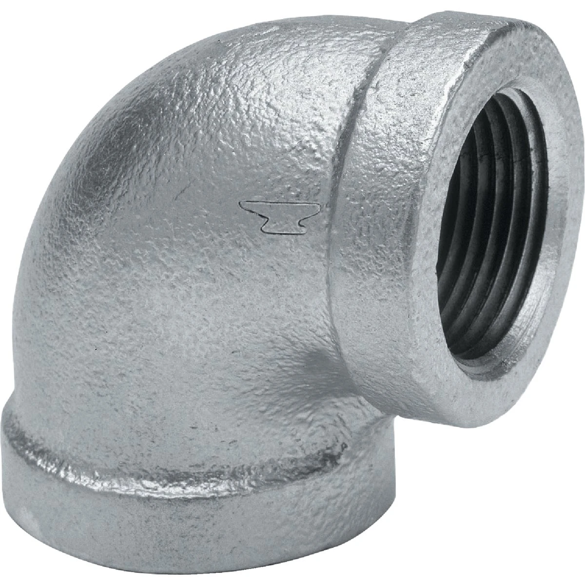 1/4 In. 90 Degree Galvanized Malleable Iron Elbow Fitting