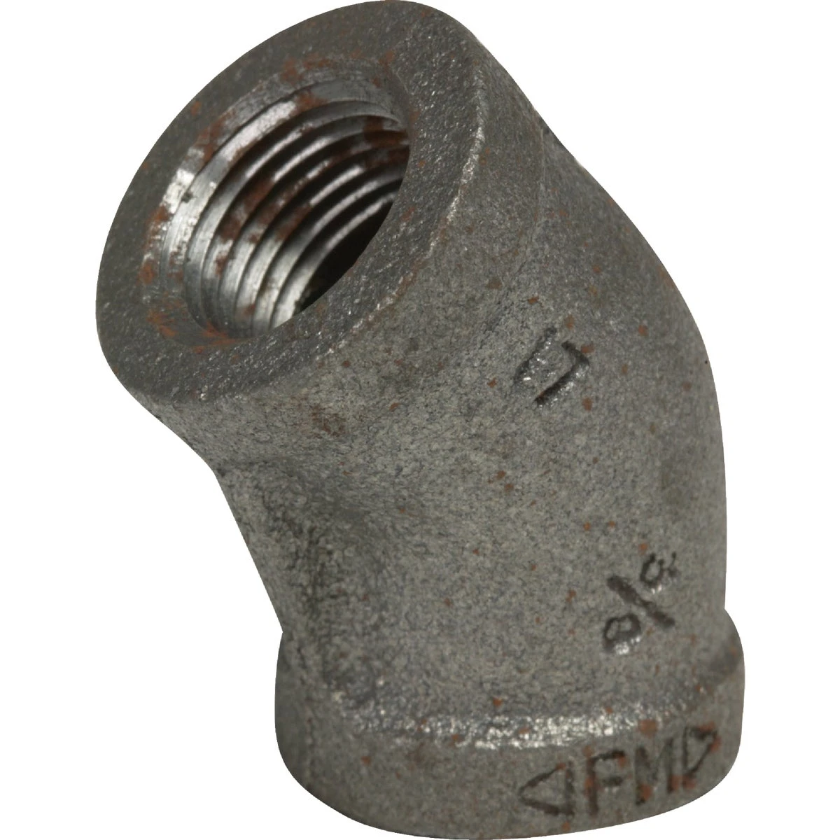 3/8 In. Fpt X 3/8 In. D Fpt Black Malleable Iron 45 Degree Elbow