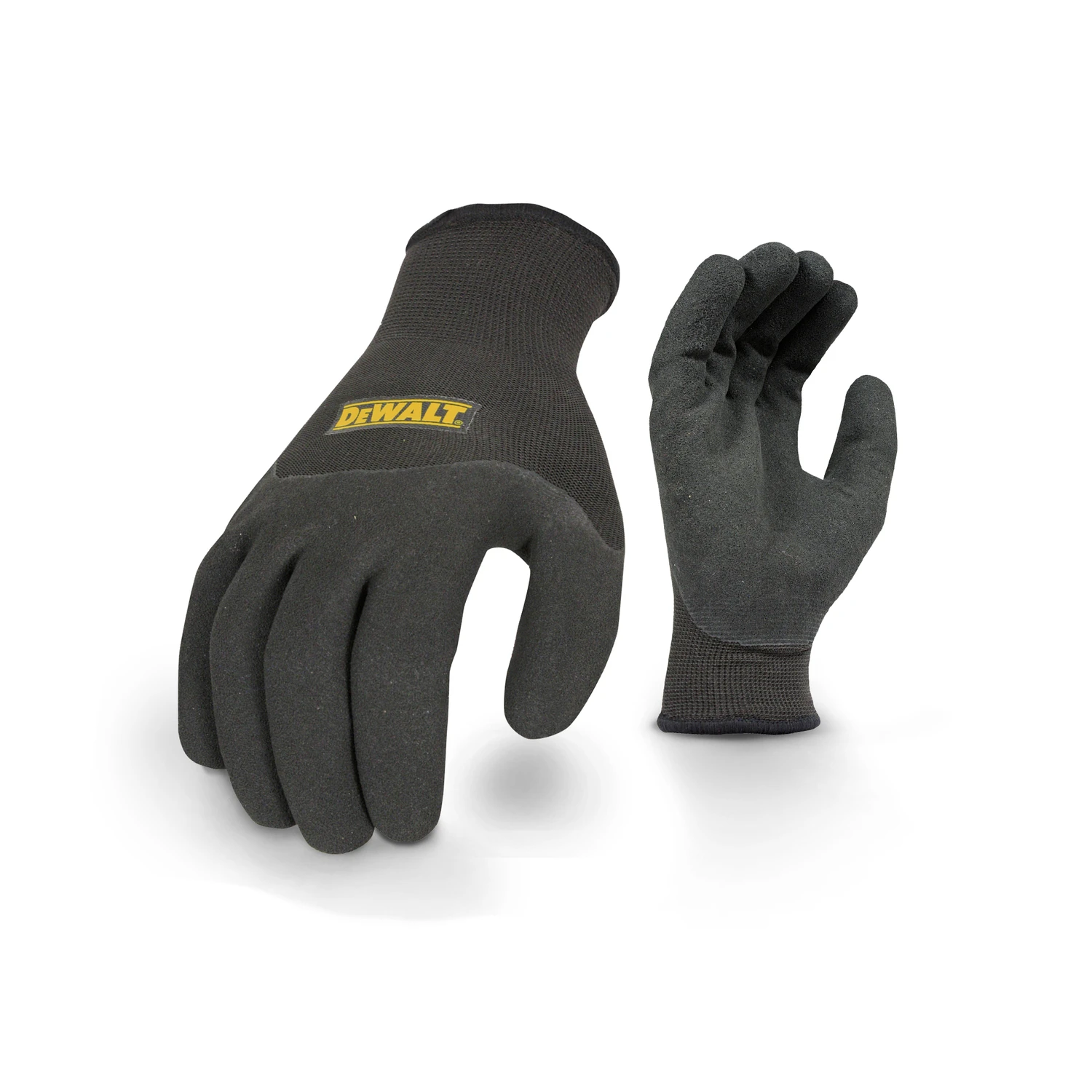 Dewalt Dpg737l 2-in-1 Men's Large Thermal Gripper Gloves, Black, Unisex, 1 Pk