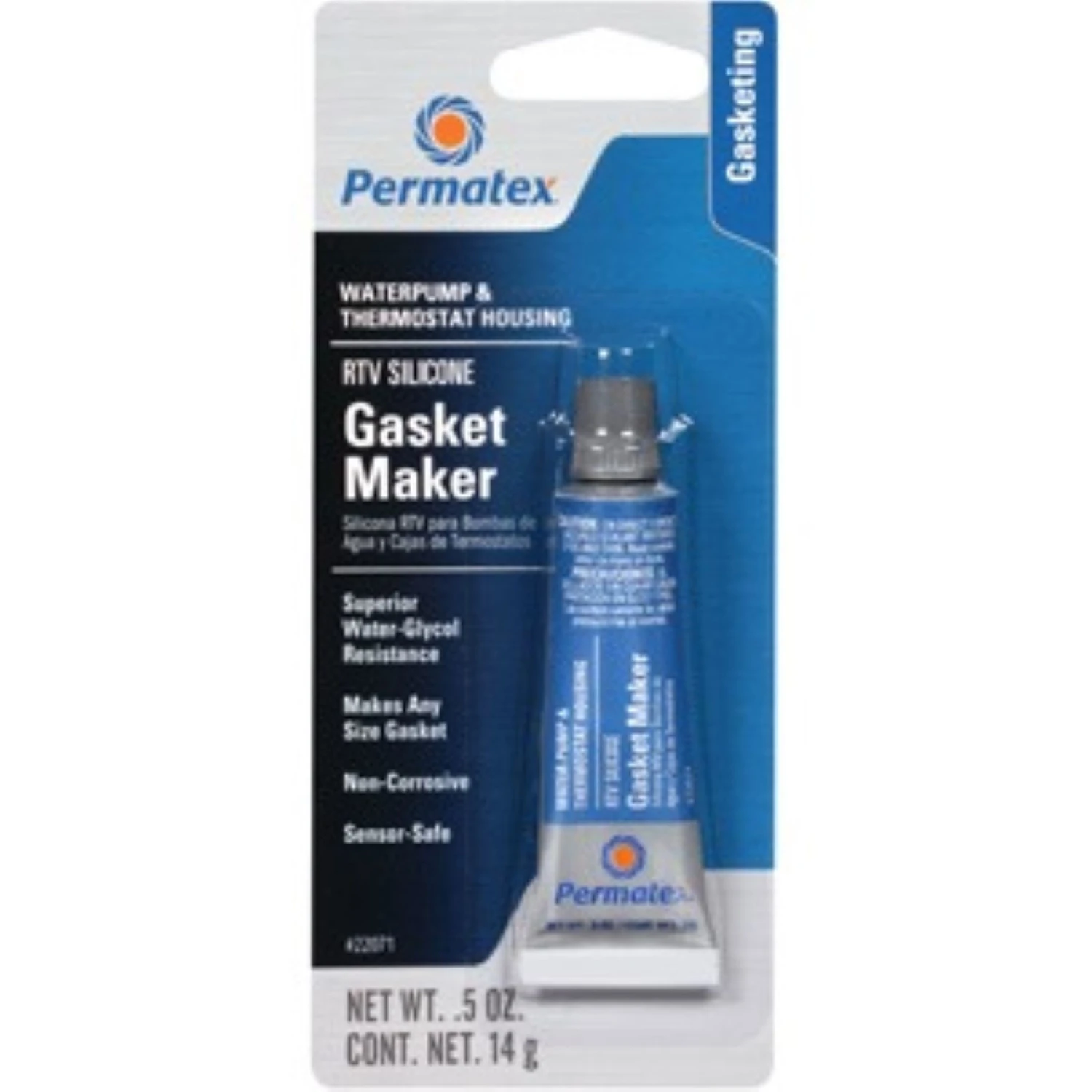 Water Pump & Thermostat Housing Gasket Maker, RTV Silicone, .5 oz.