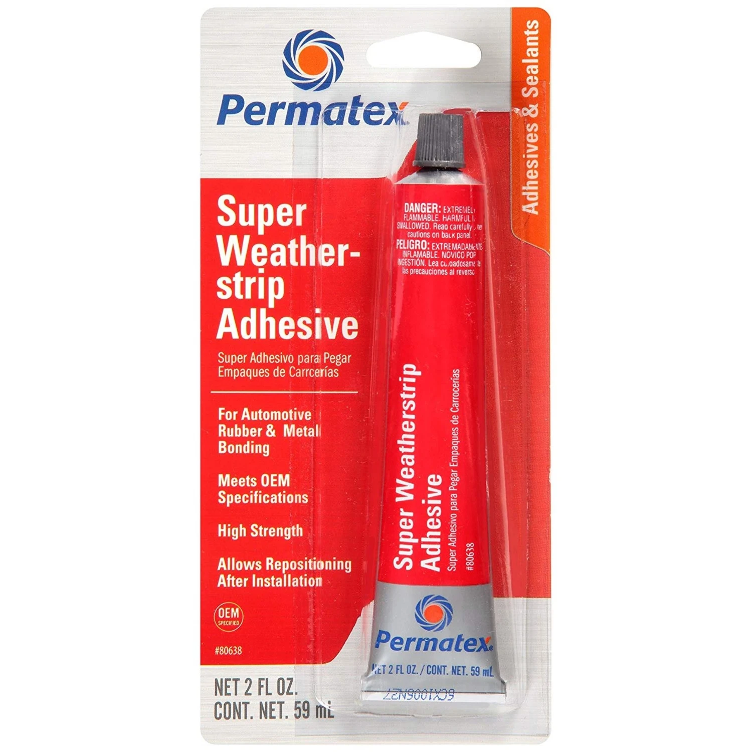 Super Weatherstrip Adhesive Liquid 2 Oz For Automotive Applications