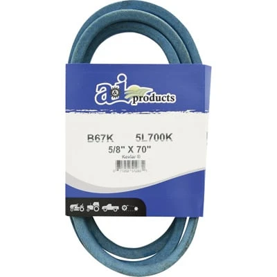 5/8" X 70" Kevlar V-belt - Model B67k-5l700k For Farm & Turf Applications