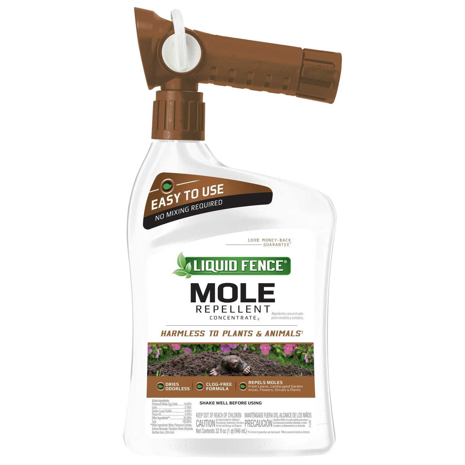 32 Oz Mole Repellent - Ready-to-spray Hose-end Bottle