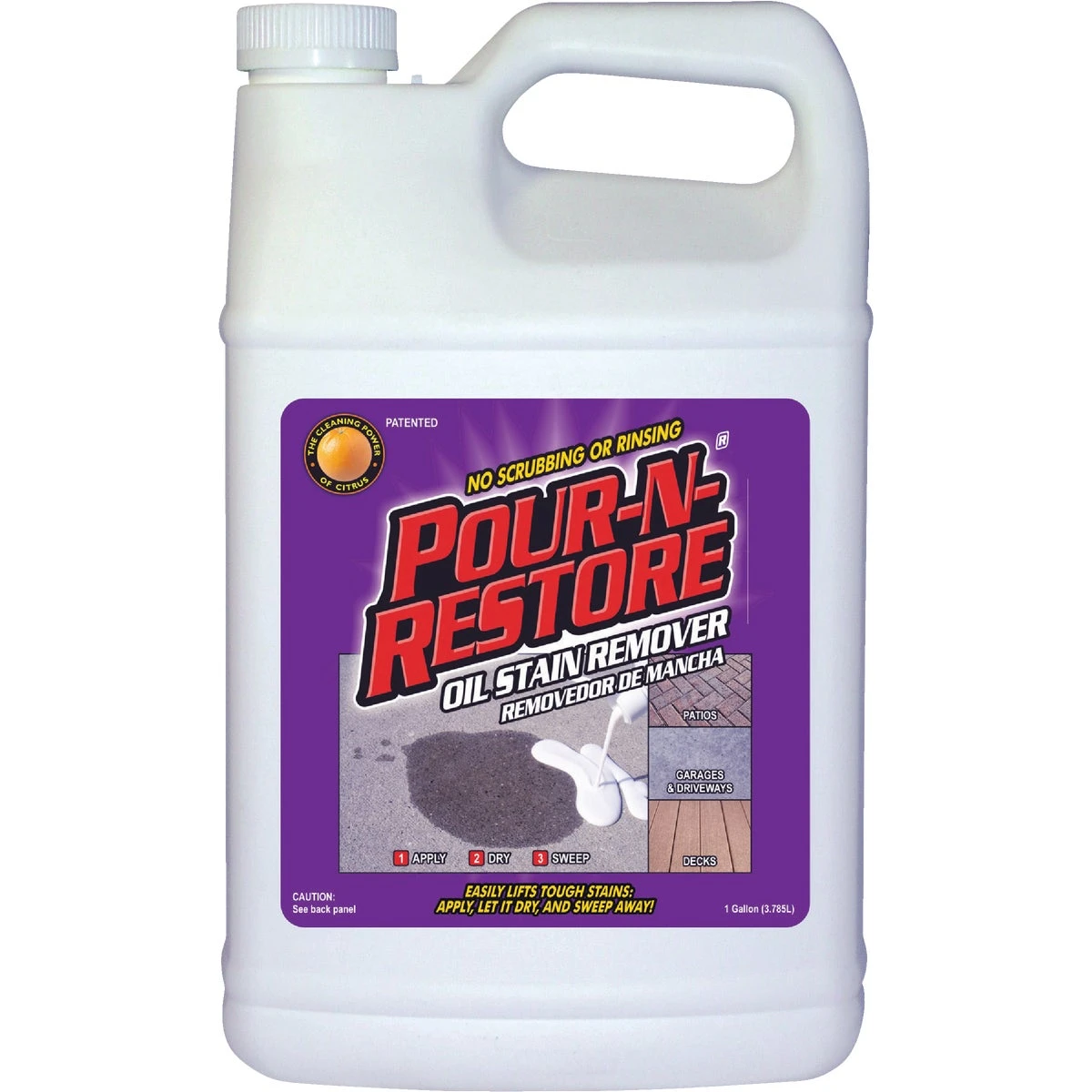 1 Gallon Concrete And Masonry Oil Stain Remover - Biodegradable