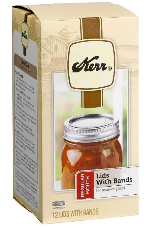 Kerr Regular Mouth Canning Lids and Bands 1 pk