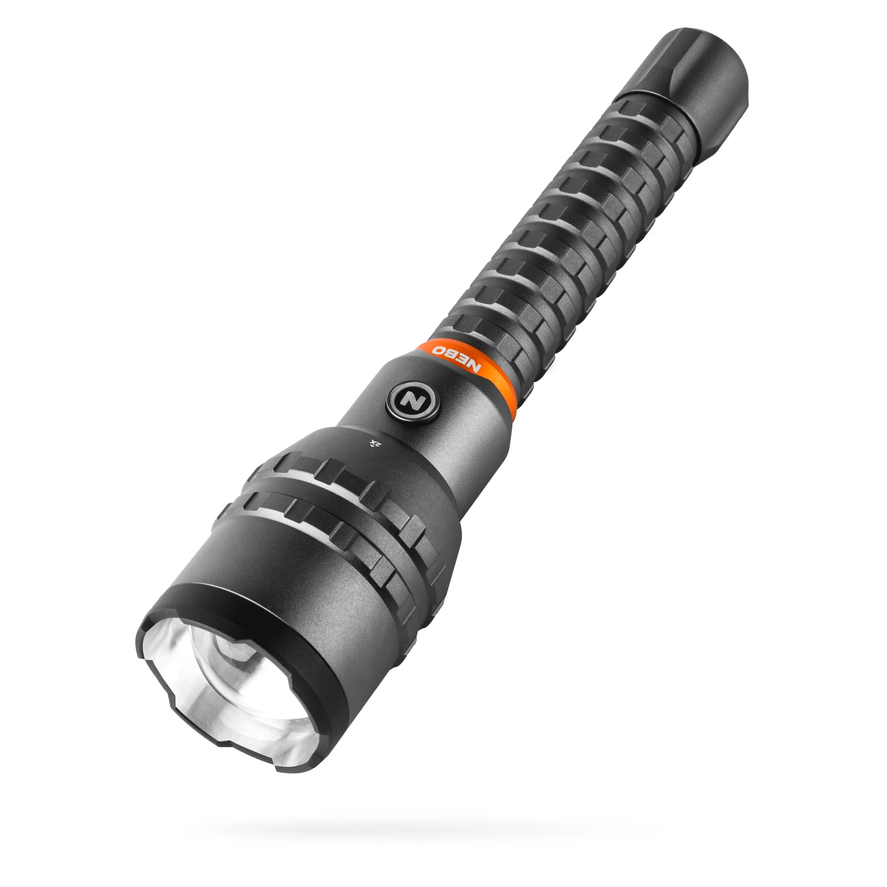 12k Led Rechargeable Flashlight With Power Bank, 12,000 Lumens, Anodized Aluminum