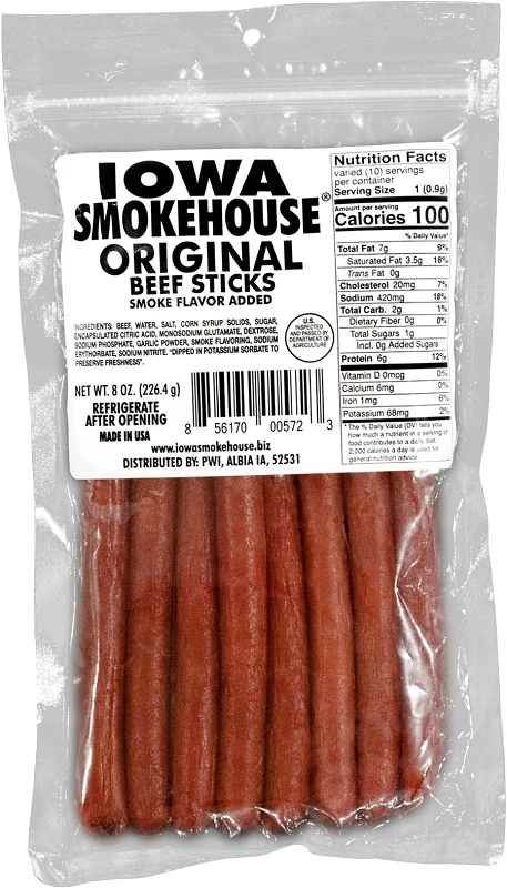 Beef Sticks, Original, 8-oz.