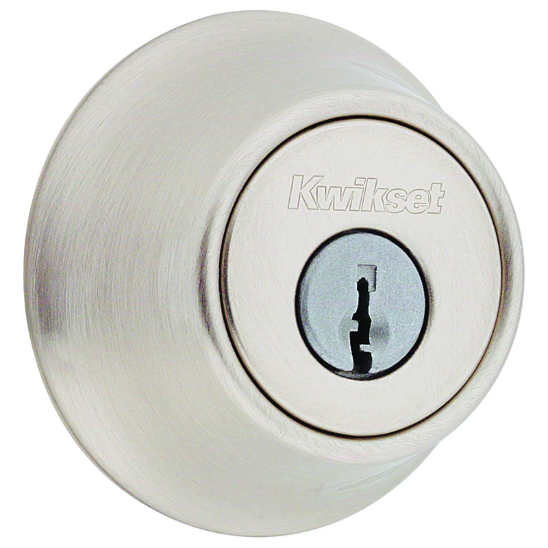 Satin Nickel Single Cylinder Deadbolt 660 Series Grade 3 Security