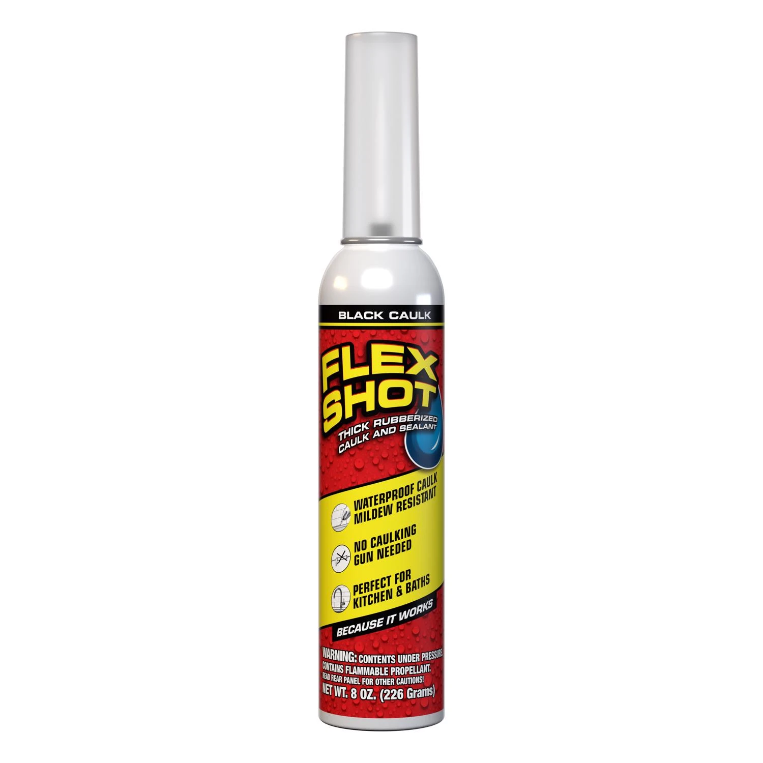 8 Oz. Black Rubber Waterproof Sealant - All Purpose Adhesive