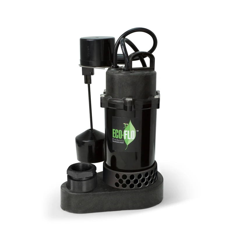 1/3 Hp Vertical Switch Submersible Thermoplastic Sump Pump 3600 Gph