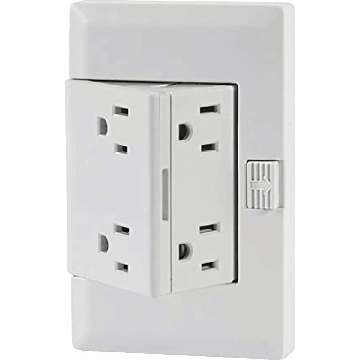 Basic Permanent Outlet Extender, 4 Receptacles, Tamper Resistant, 15A, 125V