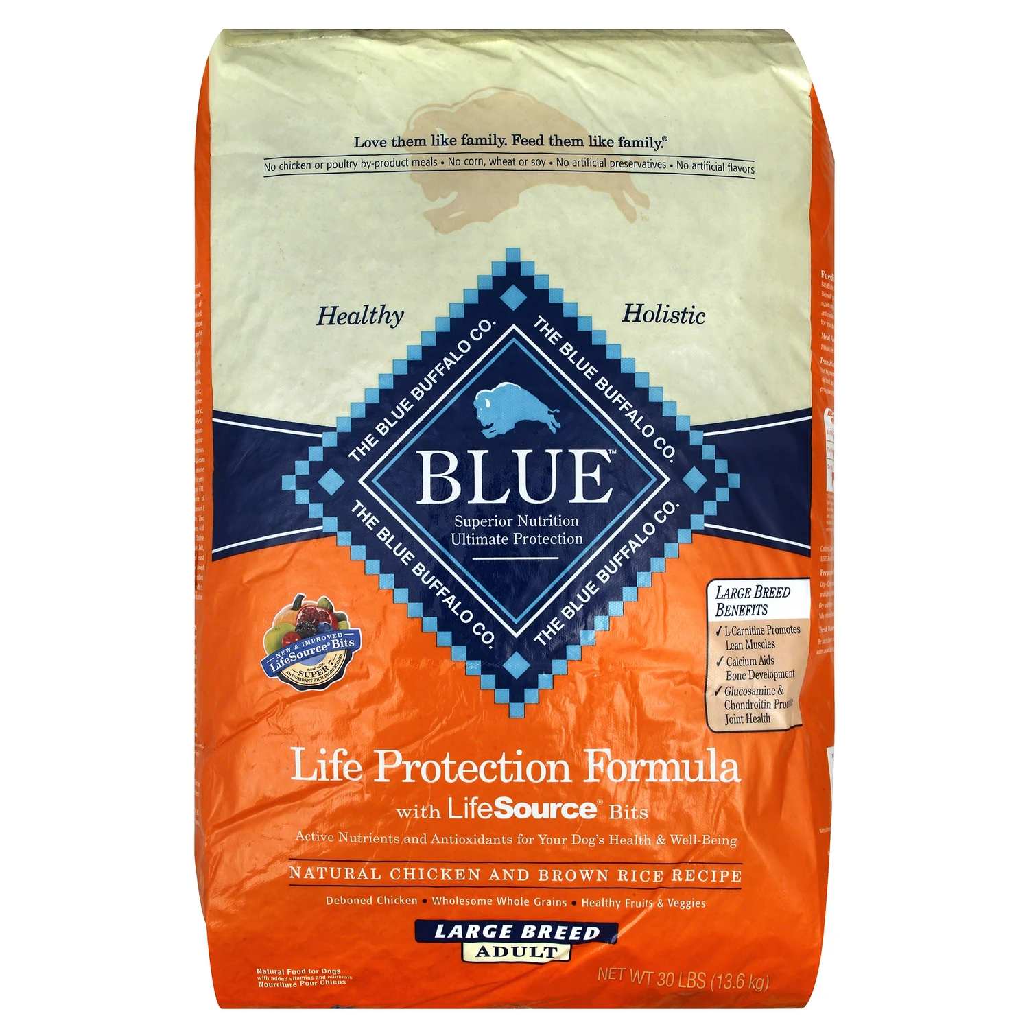 Life Protection Formula Large Breed Chicken And Brown Rice Dry Dog Food 30 Lb