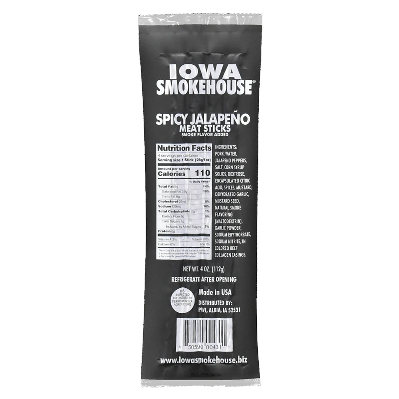 Meat Sticks, Spicy Jalapeno, 4-oz.