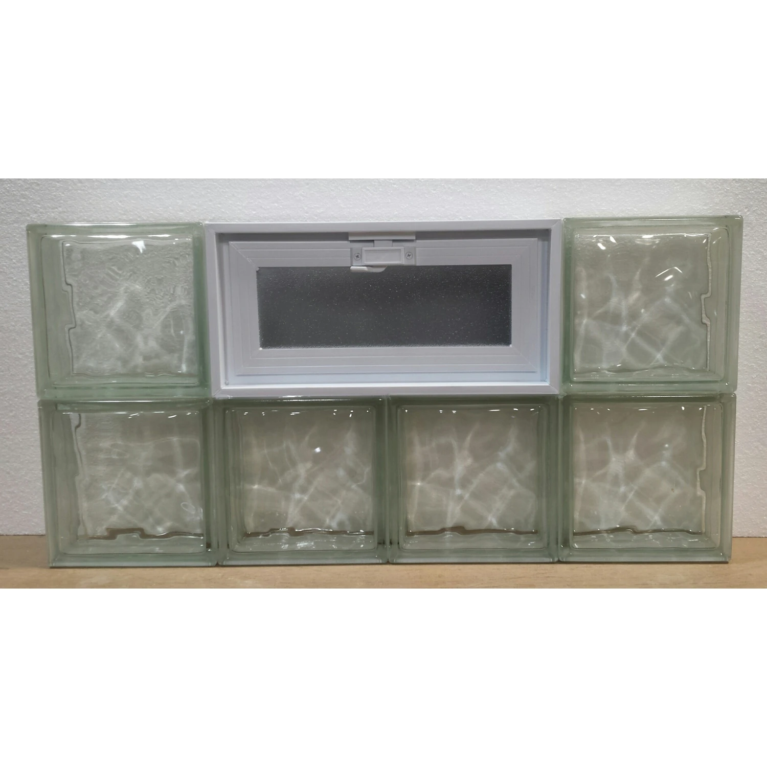 16 In. H X 32 In. W X 3 In. D Nubio Vented Glass Block Panel
