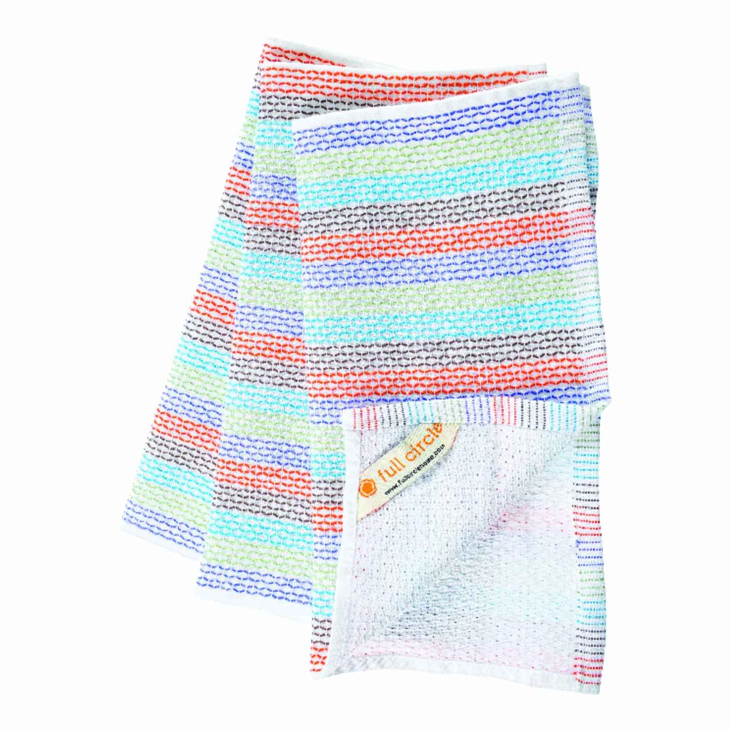 Full Circle Tidy Multicolored Cotton Dish Cloth 3 pk