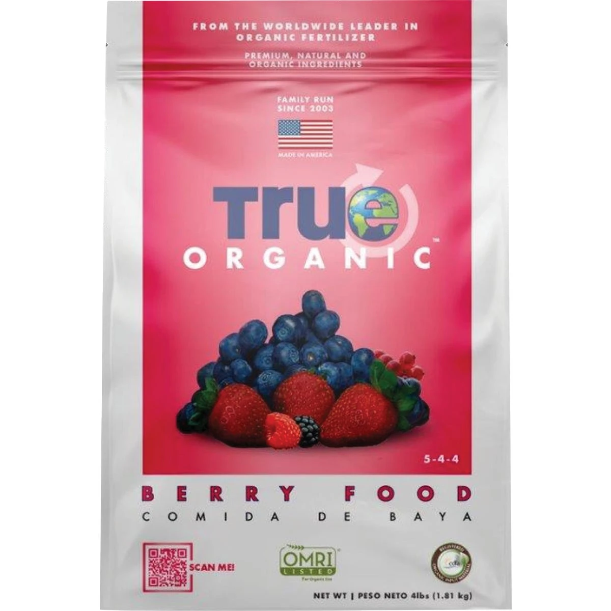 4 Lb. 5-4-4 Berry Dry Plant Food For Organic Gardening