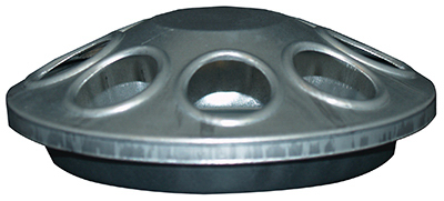 Chick 8-hole Galvanized Poultry Feeder - Durable Steel Construction