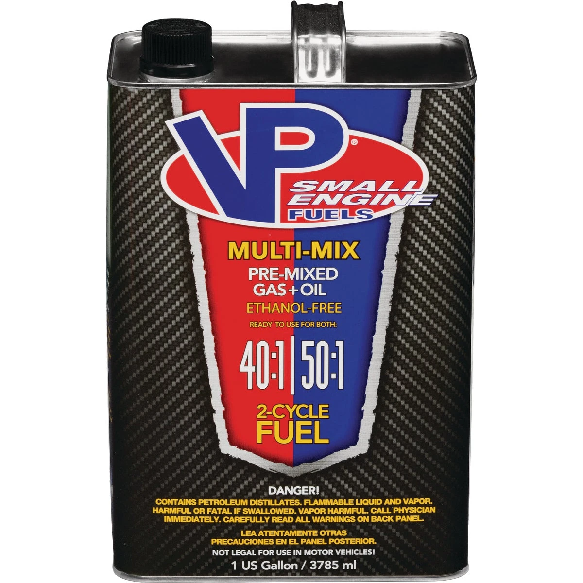 Vp Racing 1 Gallon Ethanol-free Multi-mix Gas & Oil Pre-mix 40:1/50:1 For 2-cycle Engines
