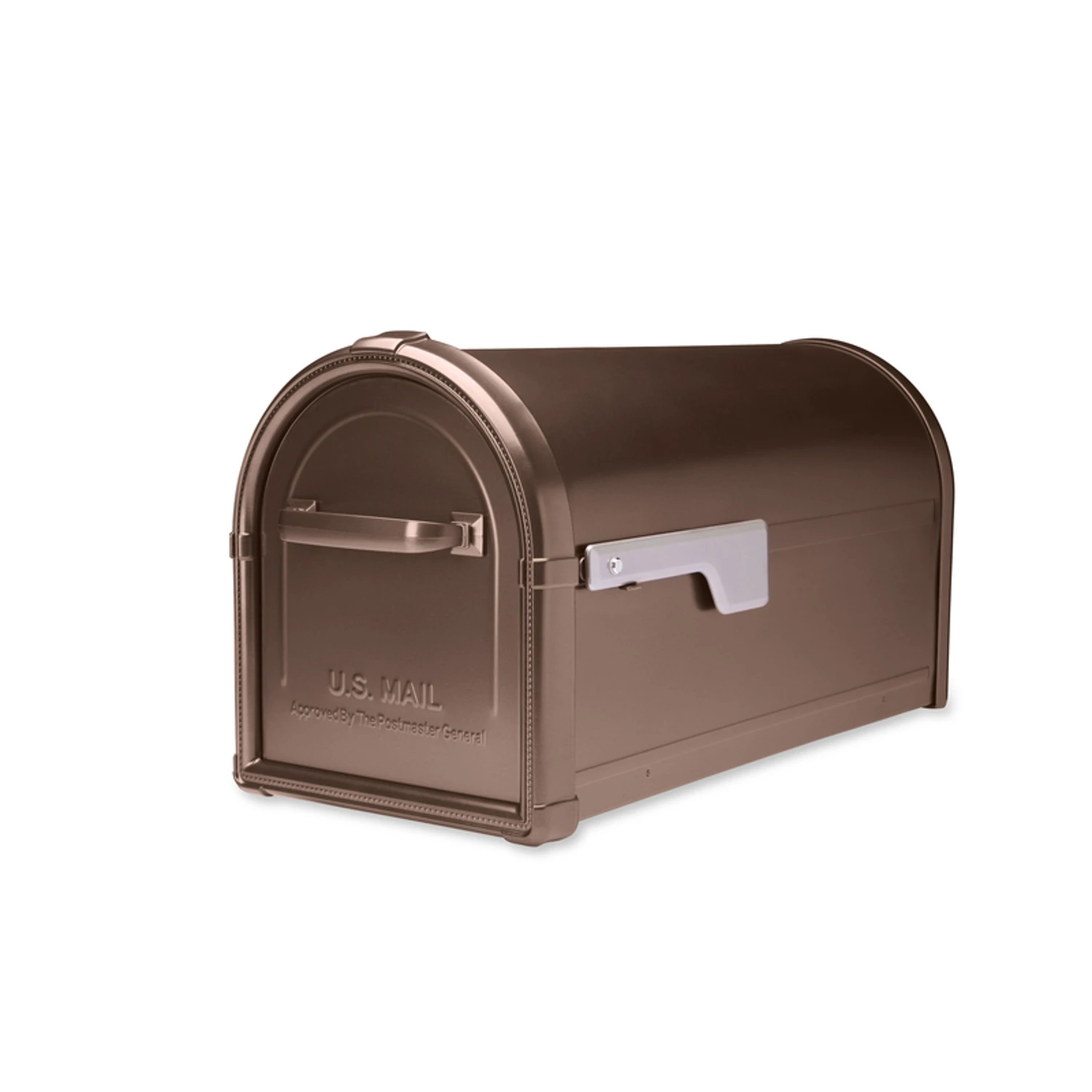 Hillsborough Copper Post Mount Mailbox, Galvanized Steel, 11.06 In. H
