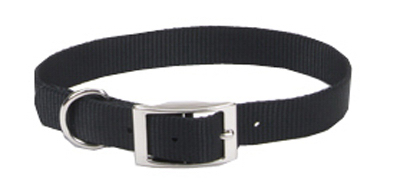 Black Nylon Dog Collar, 1 X 18-inch, Model 00901 B Blk18