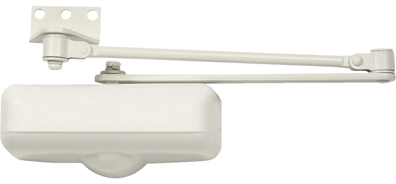 Ivory Stainless Steel Hold Open Residential Door Closer, Size 1, Adjustable Speed