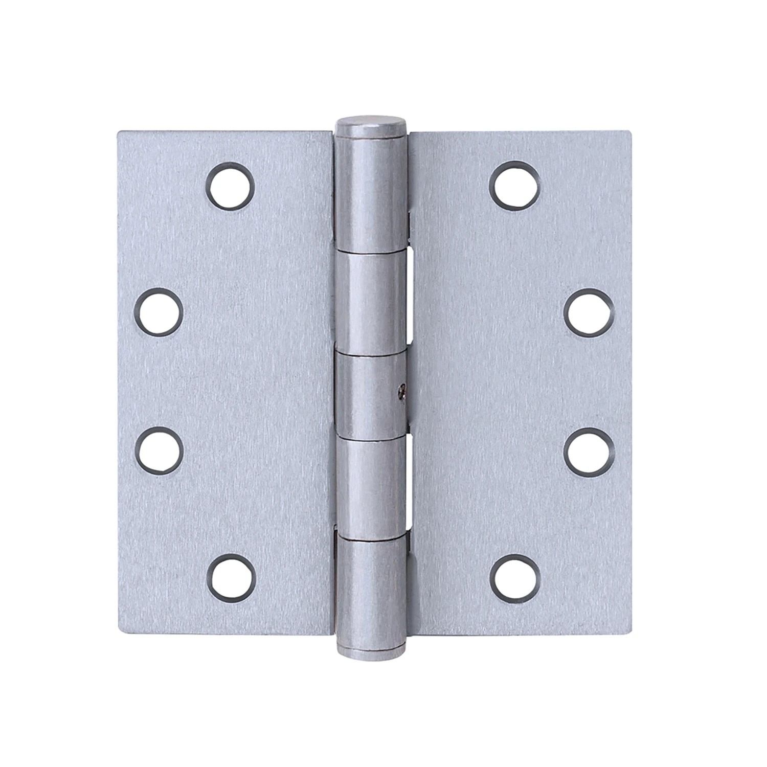 Ball-Bearing Hinge, Square Corners, Satin Stainless Steel, 3.5 x 3.5 In.