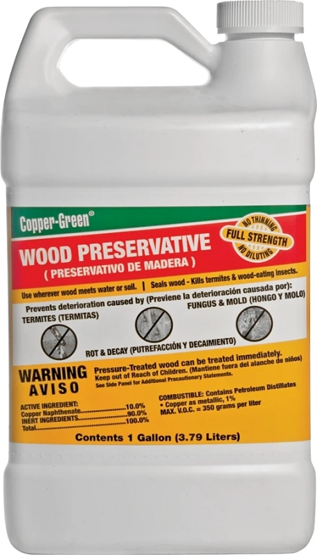 1 Gallon Copper Green Oil-based Wood Preservative For Exterior Use