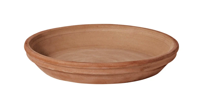Moka 0.74 In. H X 6 In. D Clay Standard Plant Saucer Terracotta