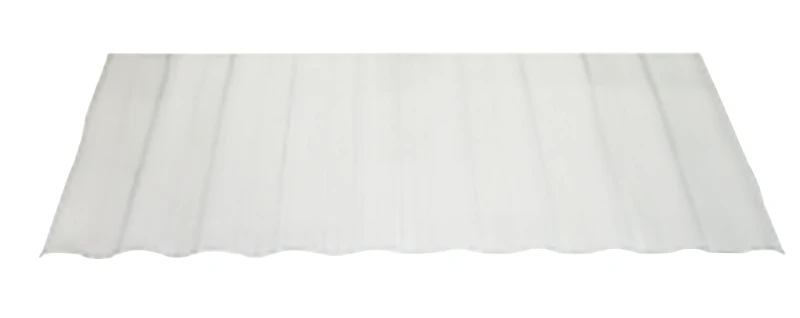 Seacoaster 26 In. X 8 Ft. Crystal Clear Round Wave Vinyl Corrugated Panel