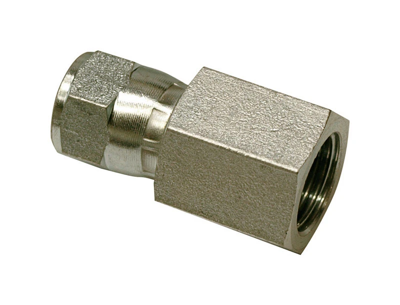 Hydraulic Adapter, 5/8-In. Female JIC Swivel x 3/8-In. FP