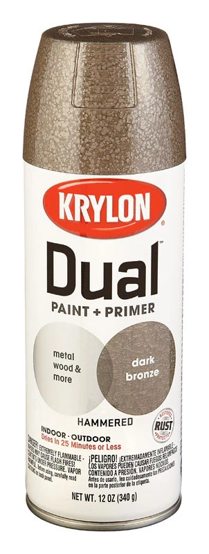 12 Oz. Dual Superbond Hammered Dark Bronze Paint + Primer Spray (model K08844000)