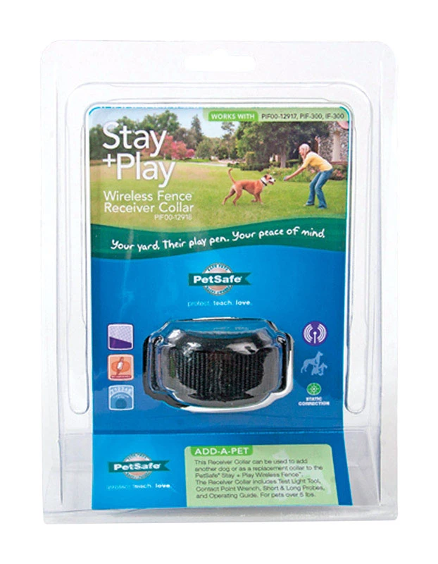 Stay and Play Adjustable Receiver Pet Collar for Training and Control