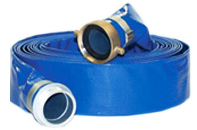 Polyvinyl Chloride Discharge Hose with Male and Female Couplings, 2 Feet by 50 Feet