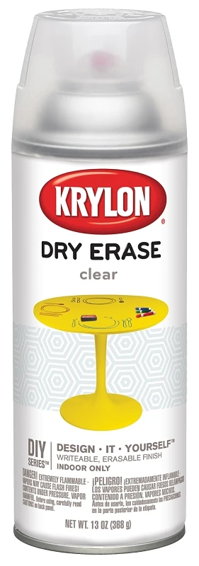 SPRAY PAINT DRY ERASE CLR 13OZ