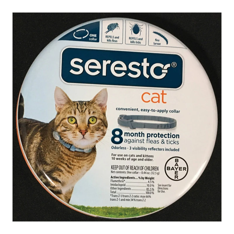 Seresto Adjustable Cat Flea And Tick Collar Flumethrin/imidacloprid 0.44 Oz
